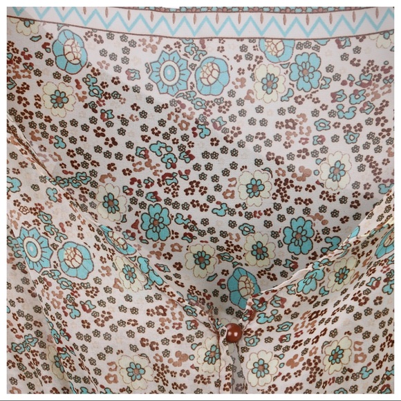 Bohemian Floral Chiffon Long Maxi Dress - Picture 5 of 5